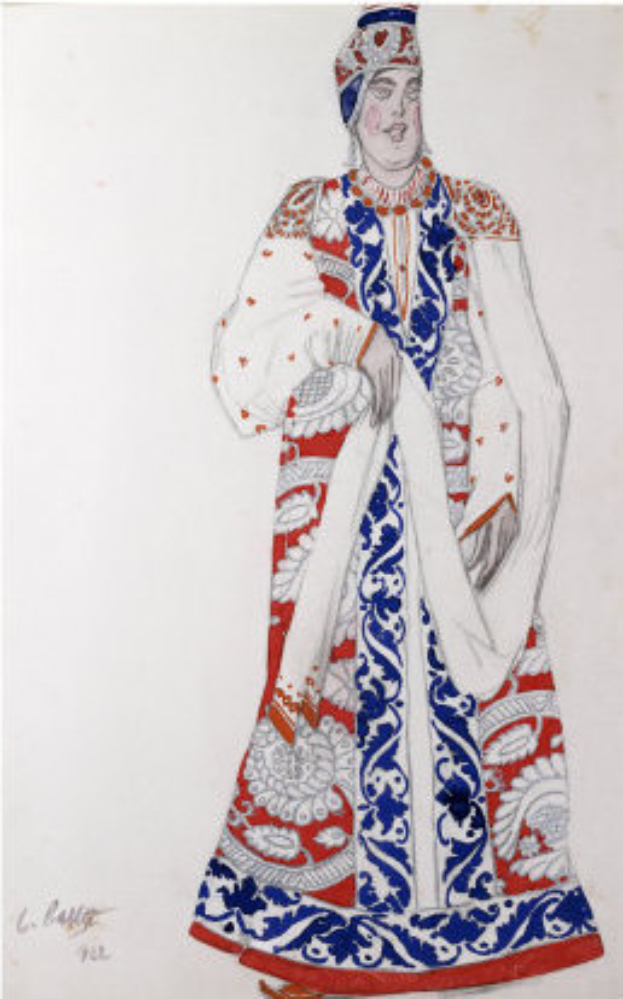 Eine Zeichnung eines Mannes in einem Kostüm des 18. Jahrhundert-Königs von England, der majestätisch mit verschränkten Armen steht und eine Krone und ein langes, farbenfrohes Gewand mit detaillierten Verzierungen trägt.