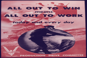 Eine Person in militärischer Uniform mit entschlossener Miene, umgeben von Text, der "alles geben, um zu gewinnen, bedeutet alles geben, um jeden Tag zu arbeiten".