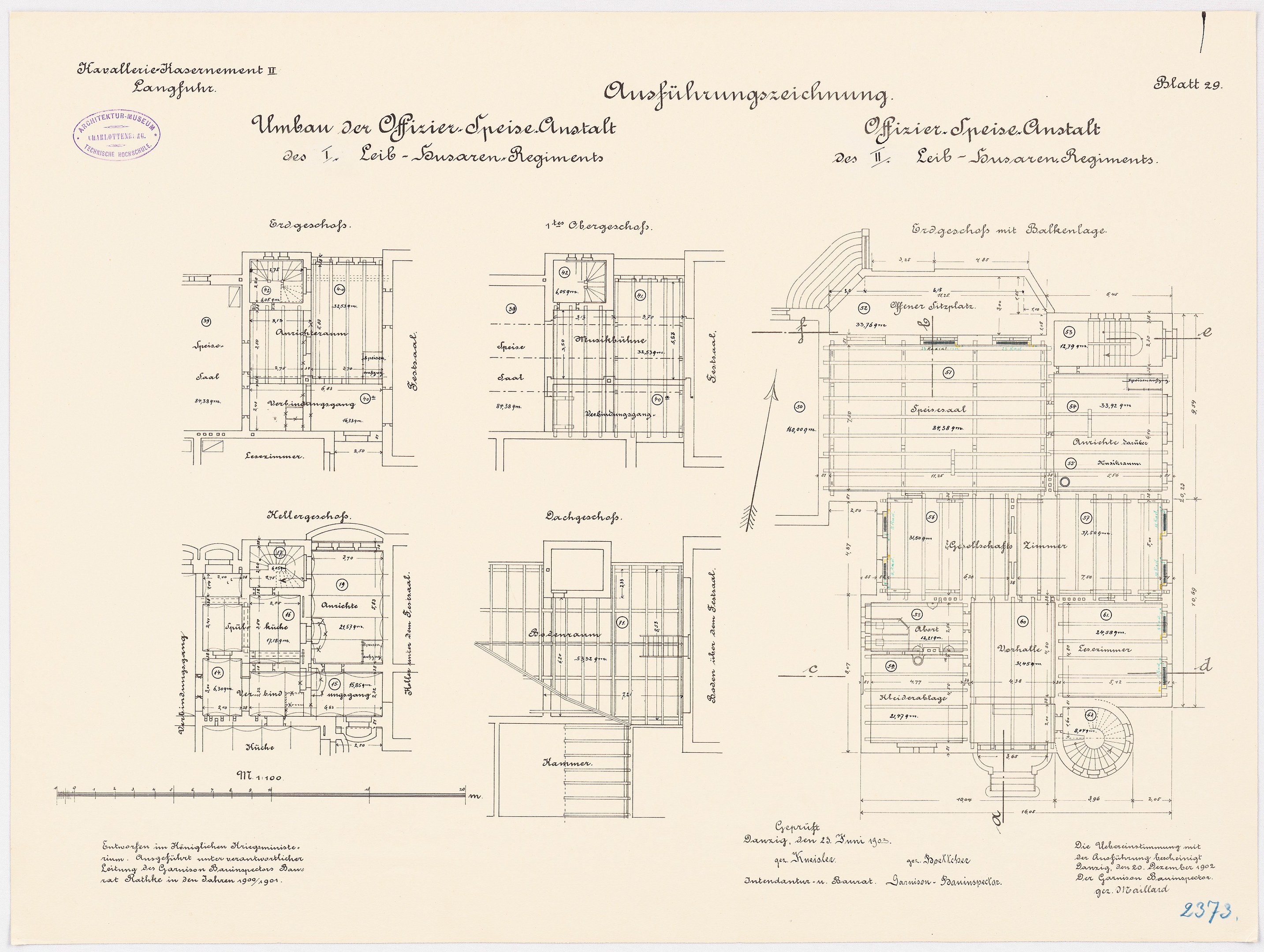 Ein detaillierter architektonischer Grundriss des ehemaligen Bundeskanzleramts in der Bundesrepublik Deutschland, der den Aufbau, Zeichnungen und Text zeigt.