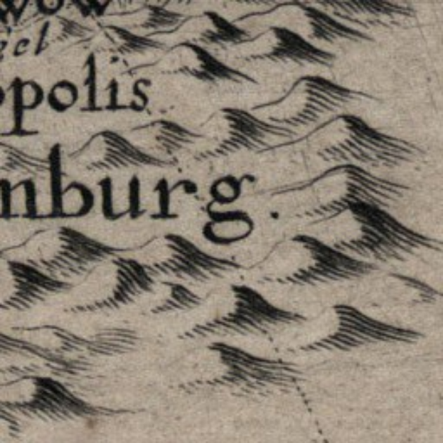 Eine schwarz-weiße detaillierte Karte von Hamburg, Deutschland, mit fetter Schrift und einem dünnen schwarzen Rand.